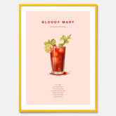Bloody Mary Tavla – Affisch med drink, drinkposter med cocktail, Bloody Mary recept poster