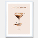 Tavla med Espresso Martini drink poster, drinkposter, drinktavla