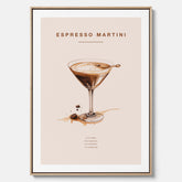 Canvastavla med Espresso Martini drink poster, drinkposter, drinktavla