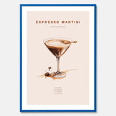 Tavla med Espresso Martini drink poster, drinkposter, drinktavla