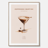 Canvastavla med Espresso Martini drink poster, drinkposter, drinktavla
