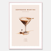 Tavla med Espresso Martini drink poster, drinkposter, drinktavla