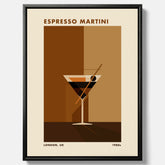 Tavla med Espresso Martini drink canvas