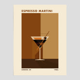 Espresso Martini drink poster