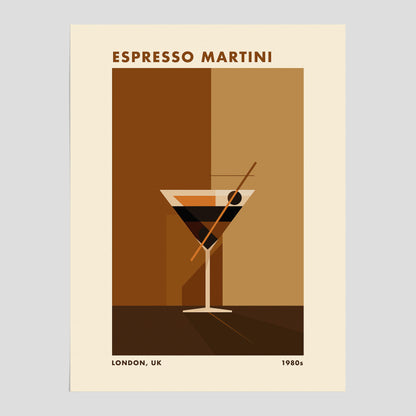 Espresso Martini drink poster