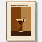Tavla med Espresso Martini drink canvas