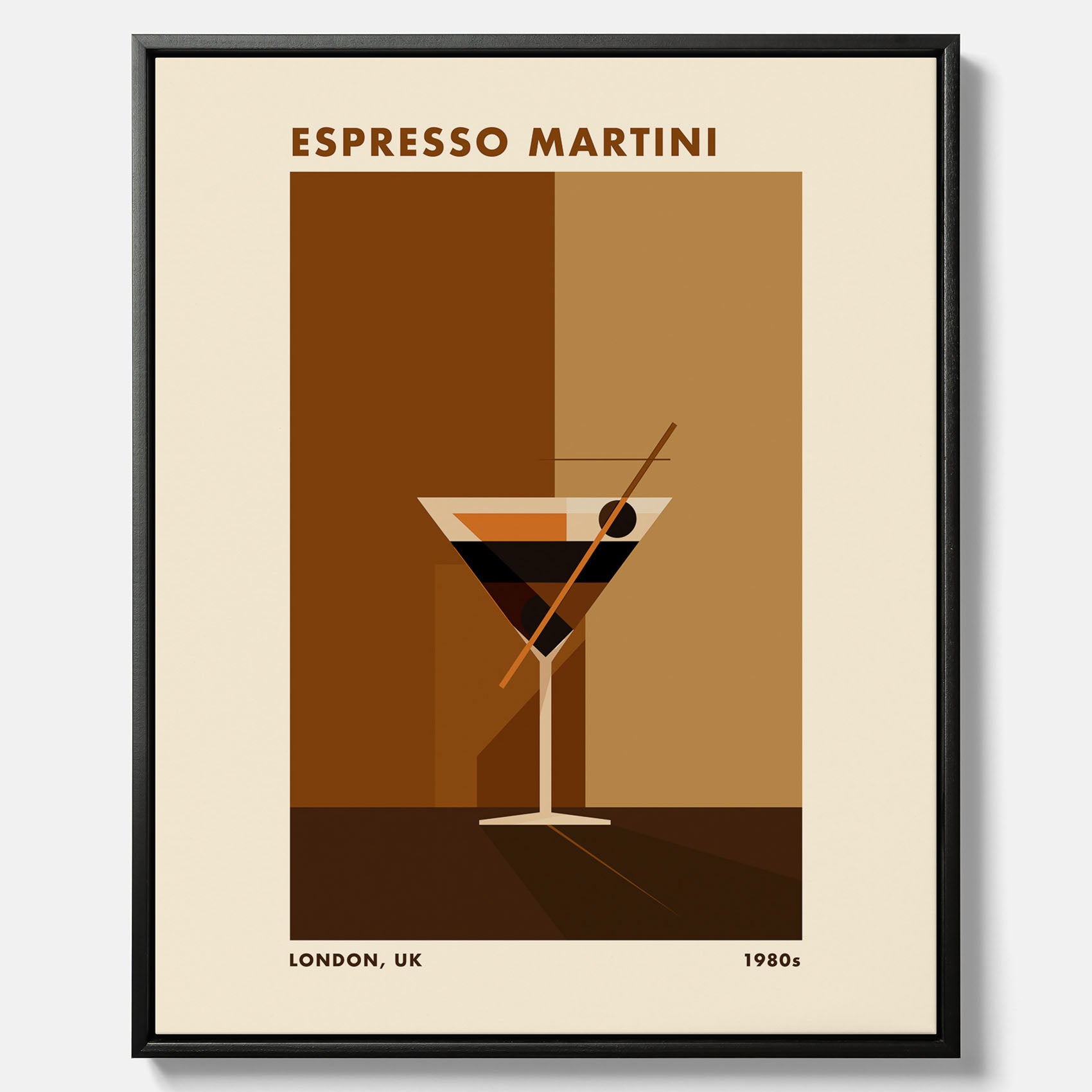 Tavla med Espresso Martini drink canvas