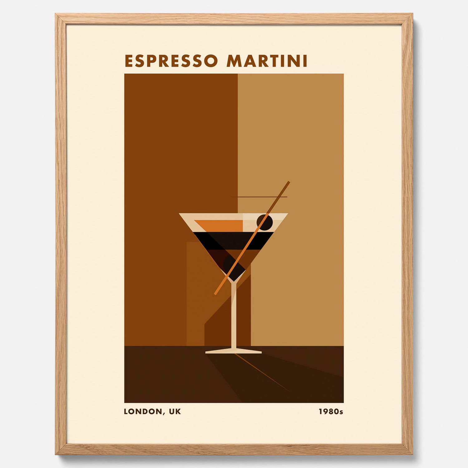 Tavla med Espresso Martini drink poster