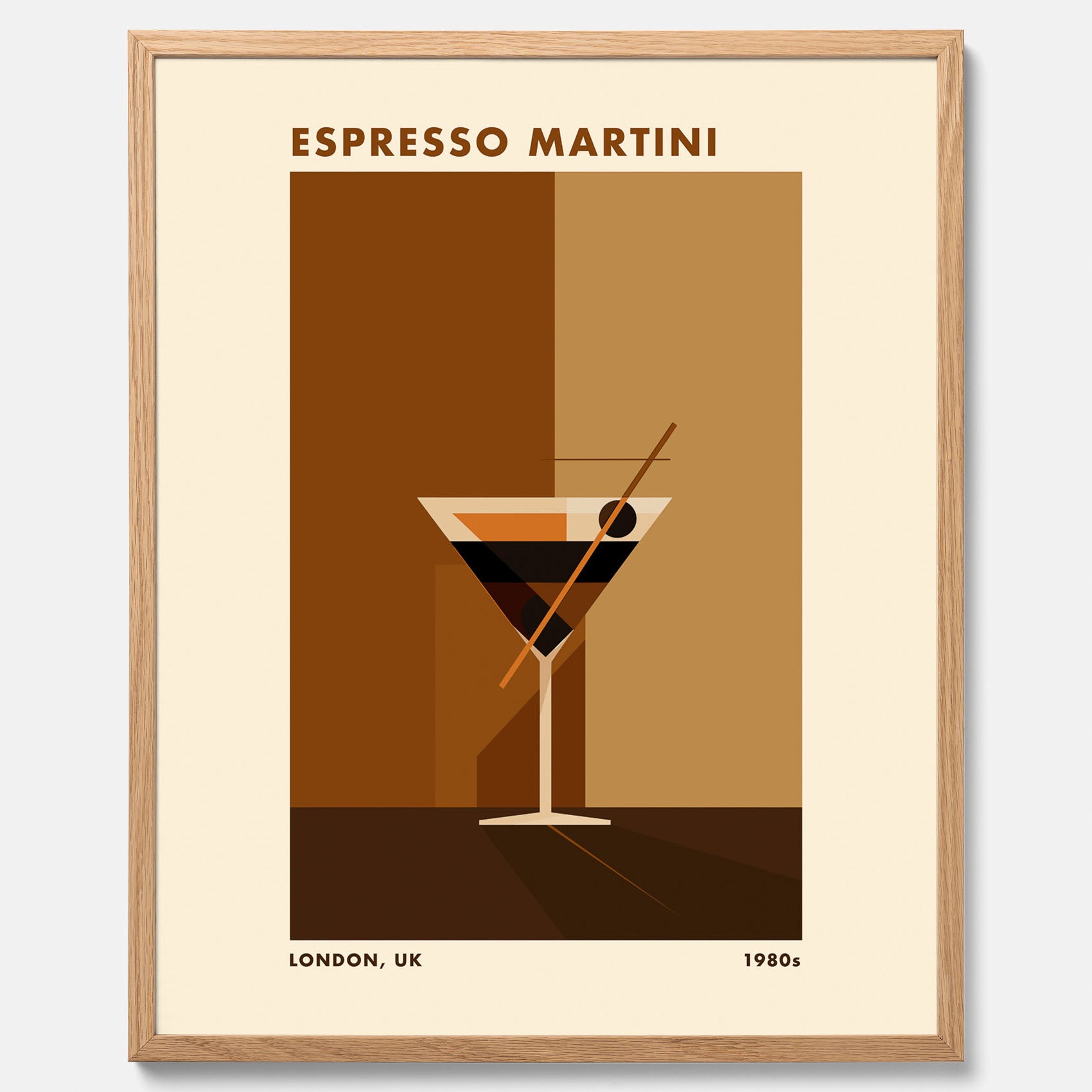 Tavla med Espresso Martini drink poster