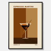 Tavla med Espresso Martini drink canvas