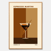 Tavla med Espresso Martini drink poster