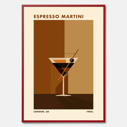 Tavla med Espresso Martini drink poster