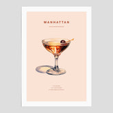 Manhattan poster - Cocktailposter
