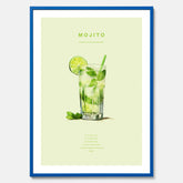 Tavla med en Mojito Drink Poster – Affisch med drink, drinkposter med cocktail, Mojito recept poster
