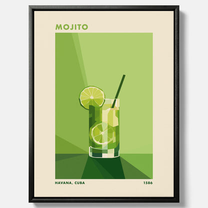 Canvas Tavla med en Mojito drink poster