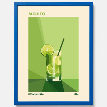 Tavla med en Mojito drink poster