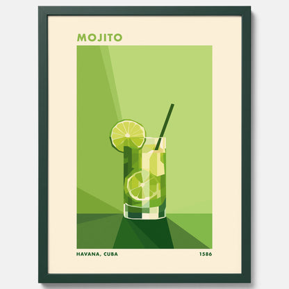 Tavla med en Mojito drink poster