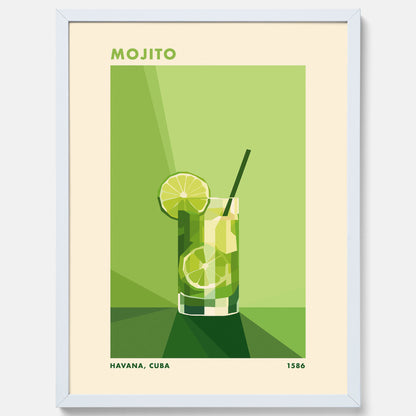 Tavla med en Mojito drink poster