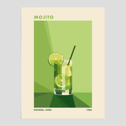Mojito drinkposter, cocktailposter