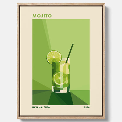 Canvas Tavla med en Mojito drink poster
