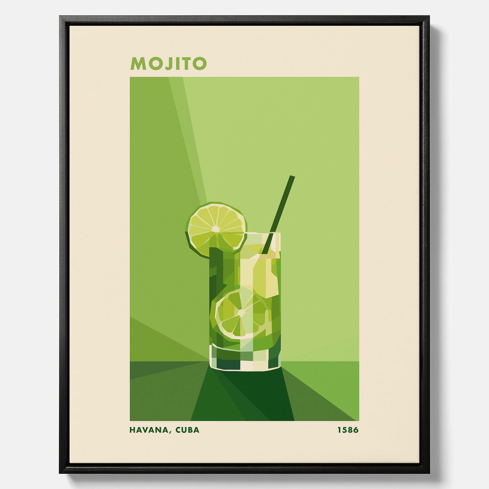 Canvas Tavla med en Mojito drink poster