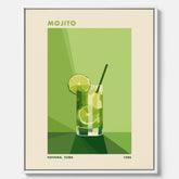 Canvas Tavla med en Mojito drink poster