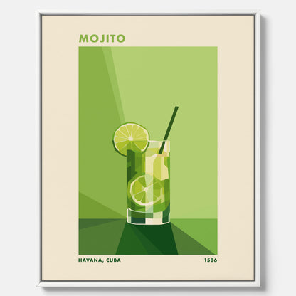 Canvas Tavla med en Mojito drink poster