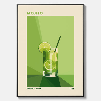 Canvas Tavla med en Mojito drink poster