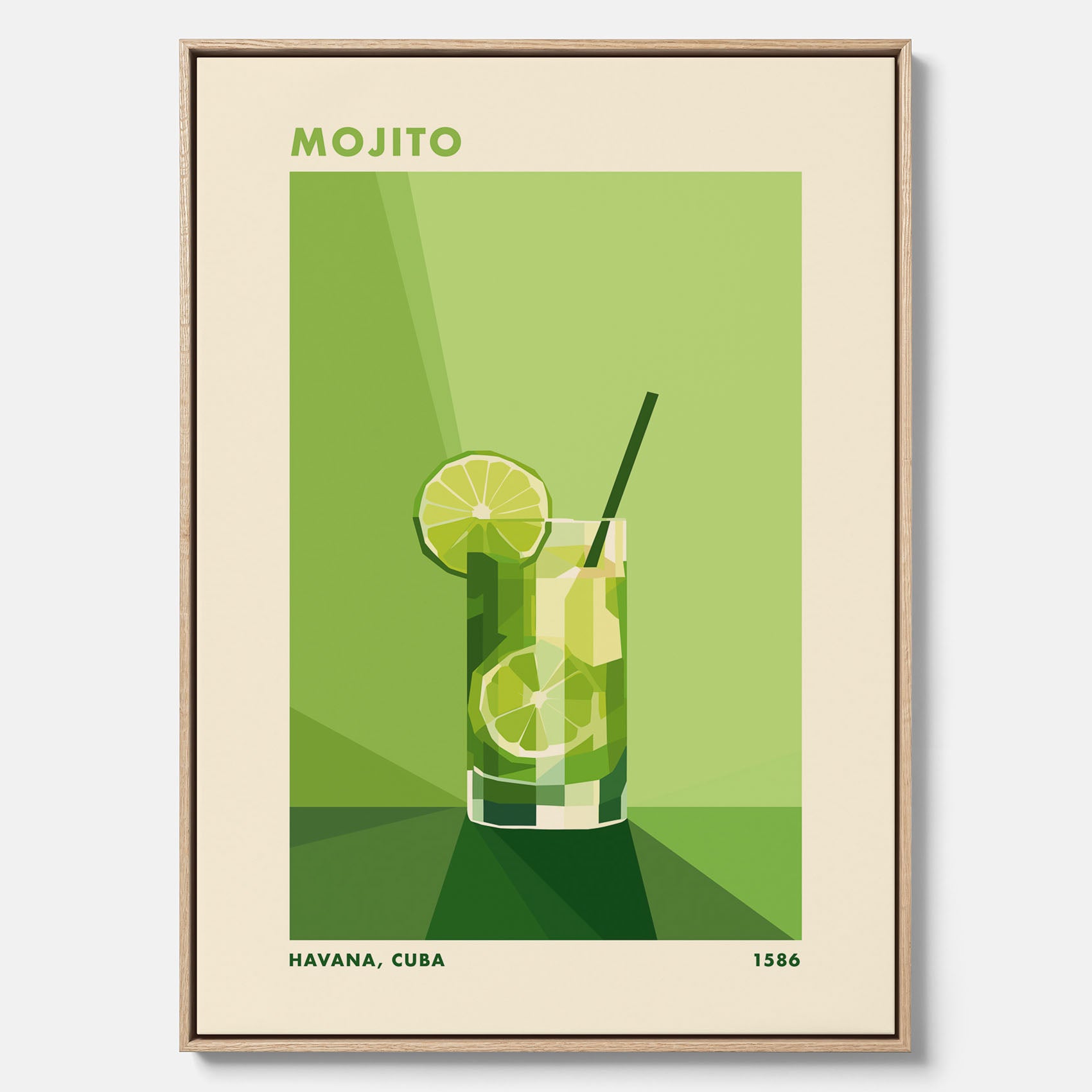 Canvas Tavla med en Mojito drink poster