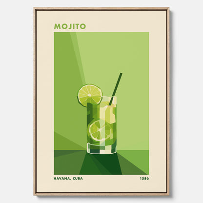 Canvas Tavla med en Mojito drink poster