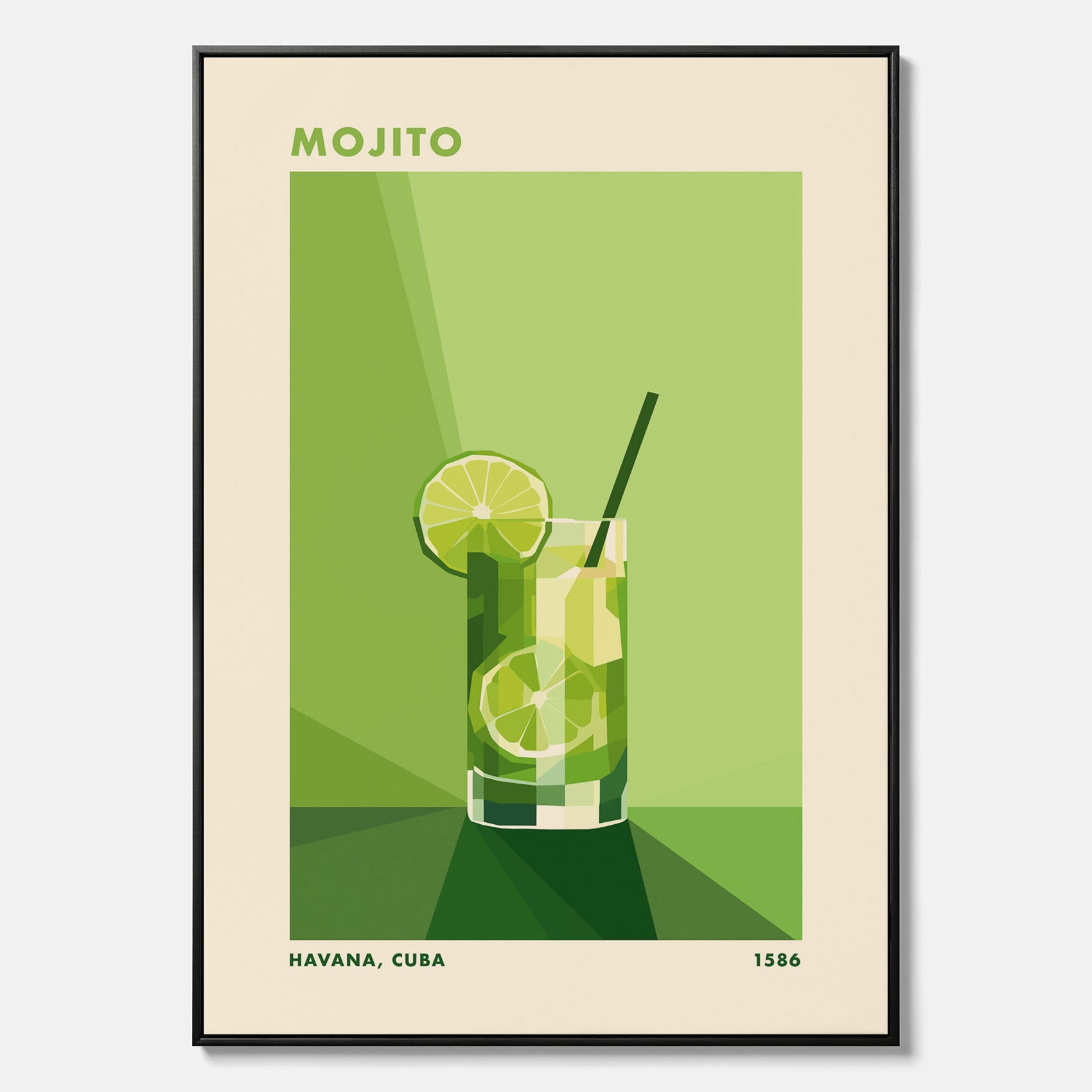 Canvas Tavla med en Mojito drink poster