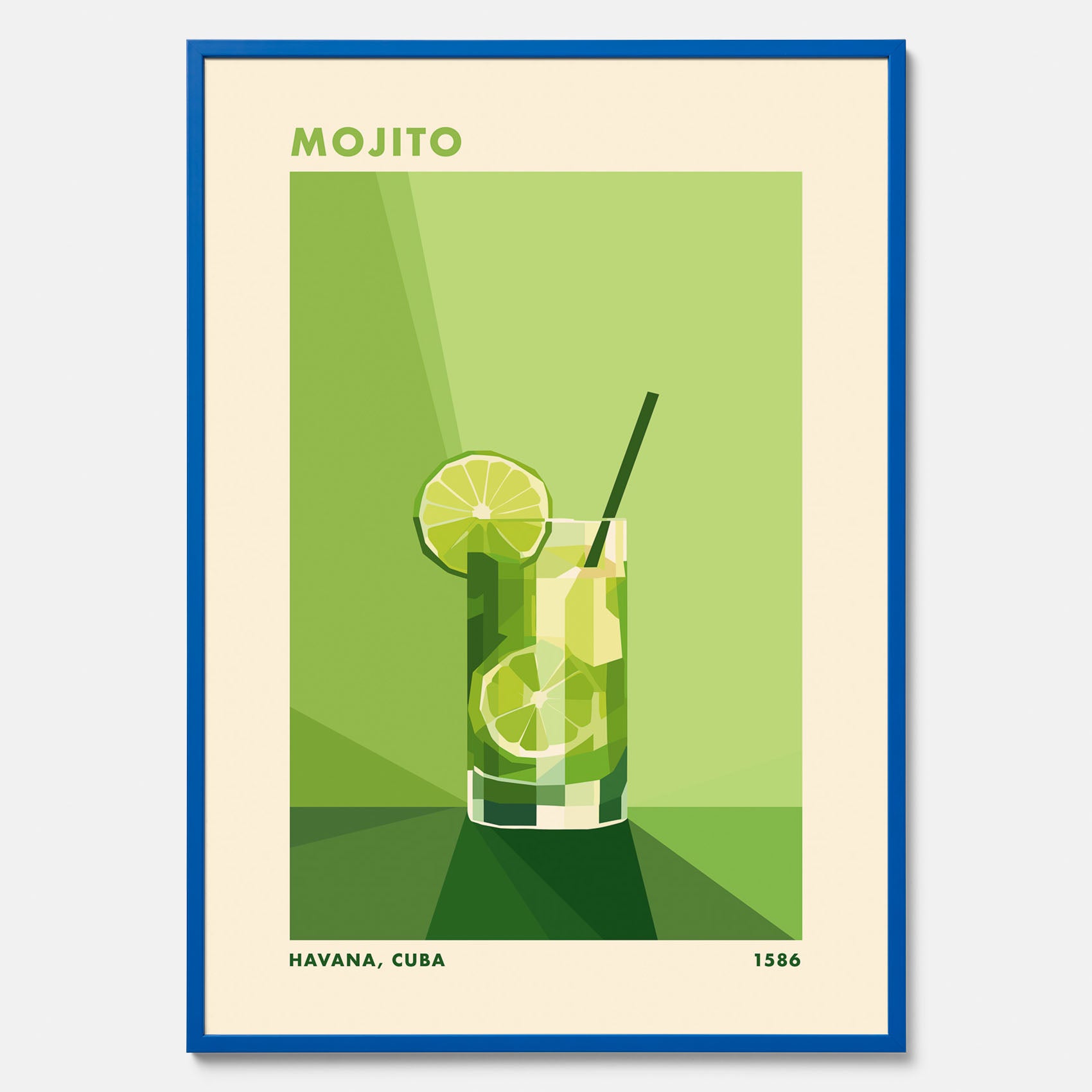 Tavla med en Mojito drink poster