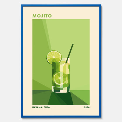 Tavla med en Mojito drink poster