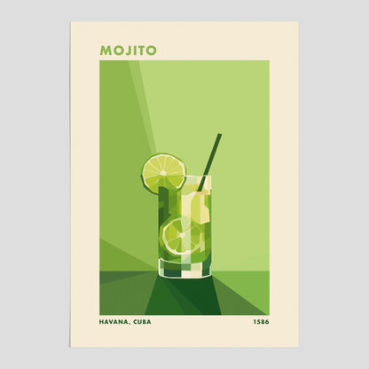 Mojito drinkposter, cocktailposter