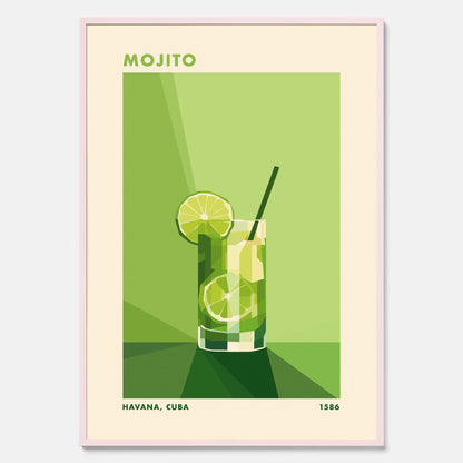 Tavla med en Mojito drink poster