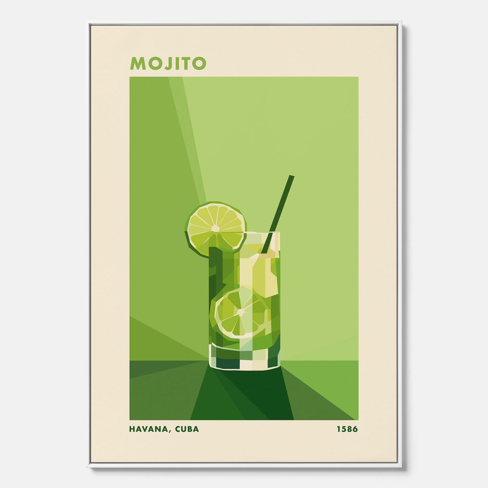 Canvas Tavla med en Mojito drink poster