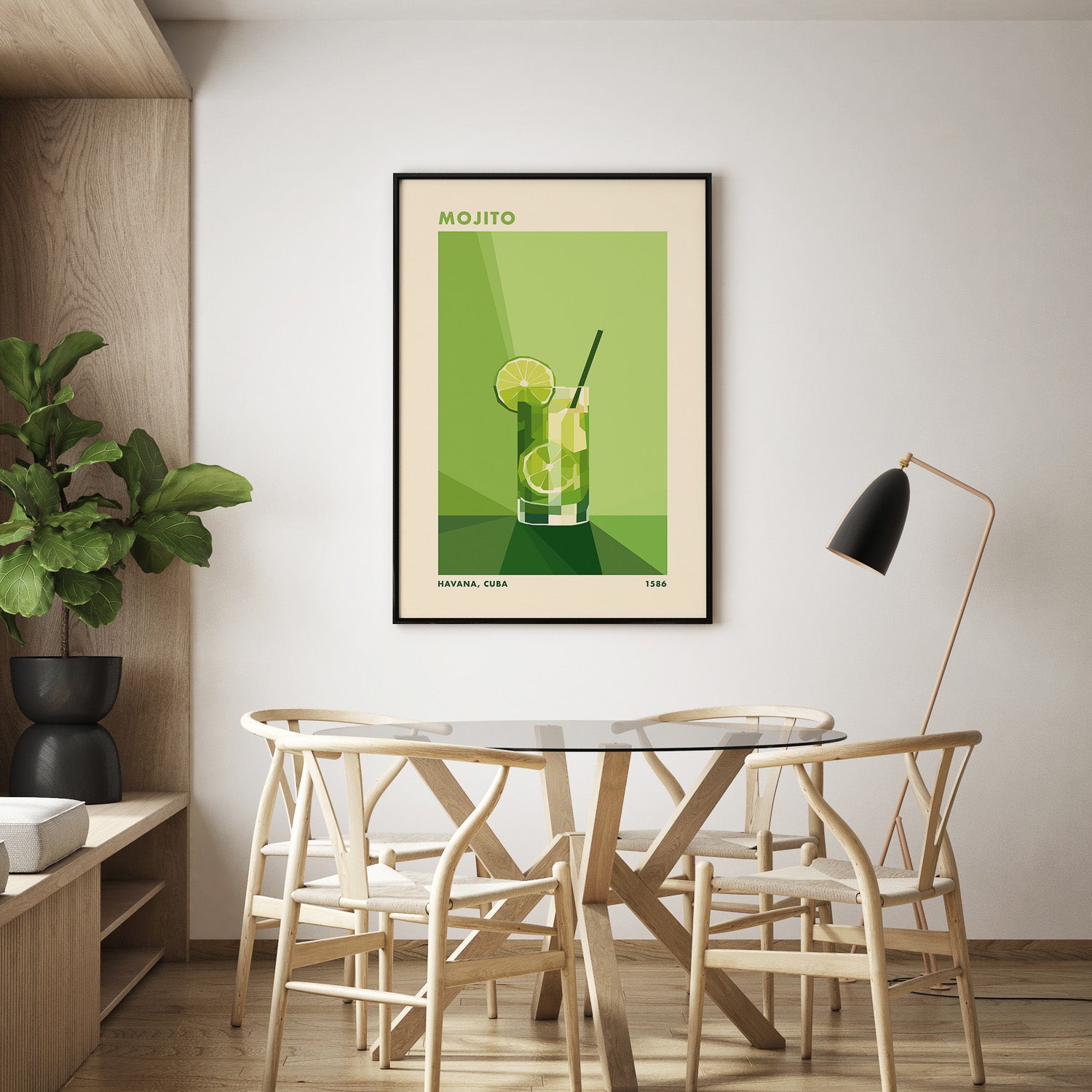 Tavla med en Mojito drink poster