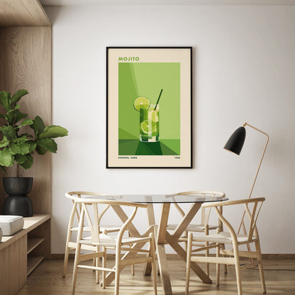 Tavla med en Mojito drink poster