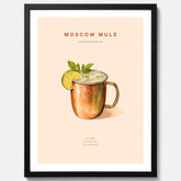 Tavla med Moscow Mule drinkposter