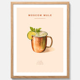 Tavla med Moscow Mule drinkposter