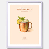 Tavla med Moscow Mule drinkposter