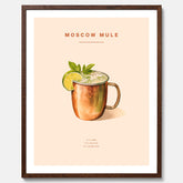 Tavla med Moscow Mule drinkposter