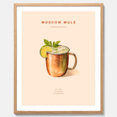 Tavla med Moscow Mule drinkposter
