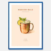Tavla med Moscow Mule drinkposter