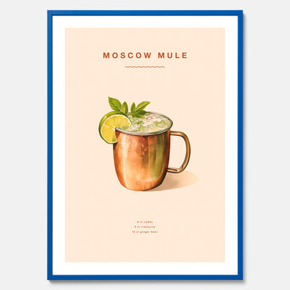 Tavla med Moscow Mule drinkposter