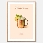 Tavla med Moscow Mule drinkposter