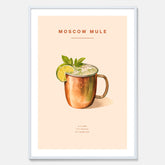 Tavla med Moscow Mule drinkposter