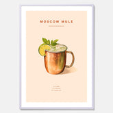 Tavla med Moscow Mule drinkposter