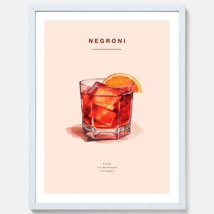 Tavla med en Negroni Poster – Affisch med drink, drinkposter