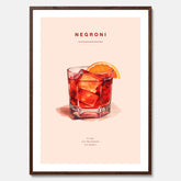 Tavla med en Negroni Poster – Affisch med drink, drinkposter